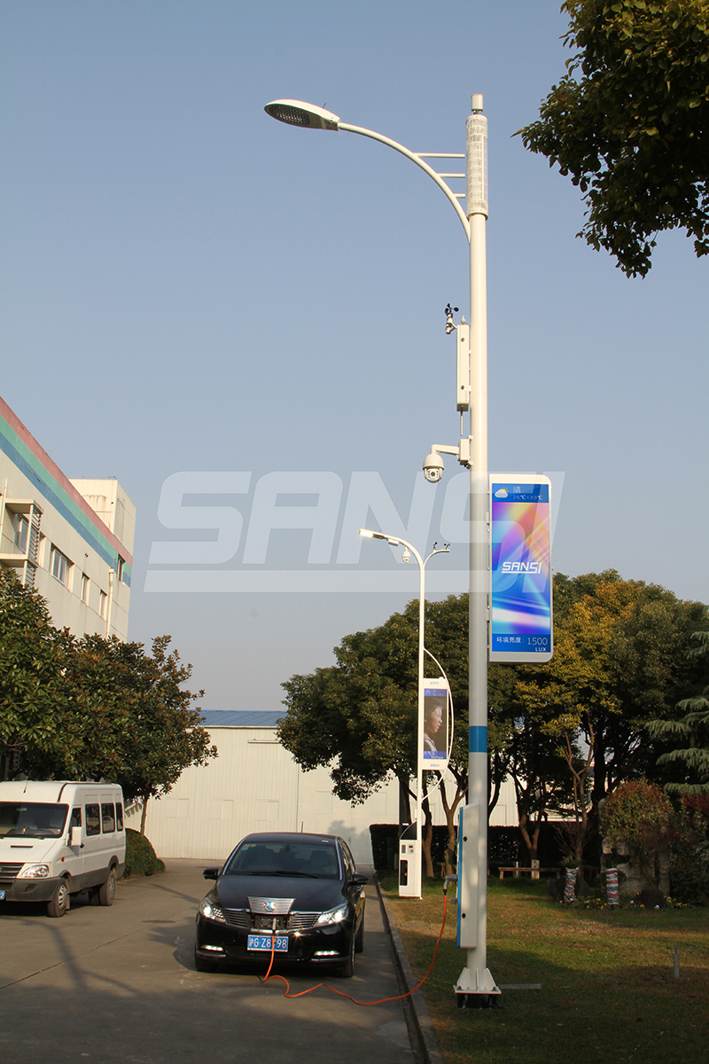 路燈,充電樁,示範街區,上海投入運營