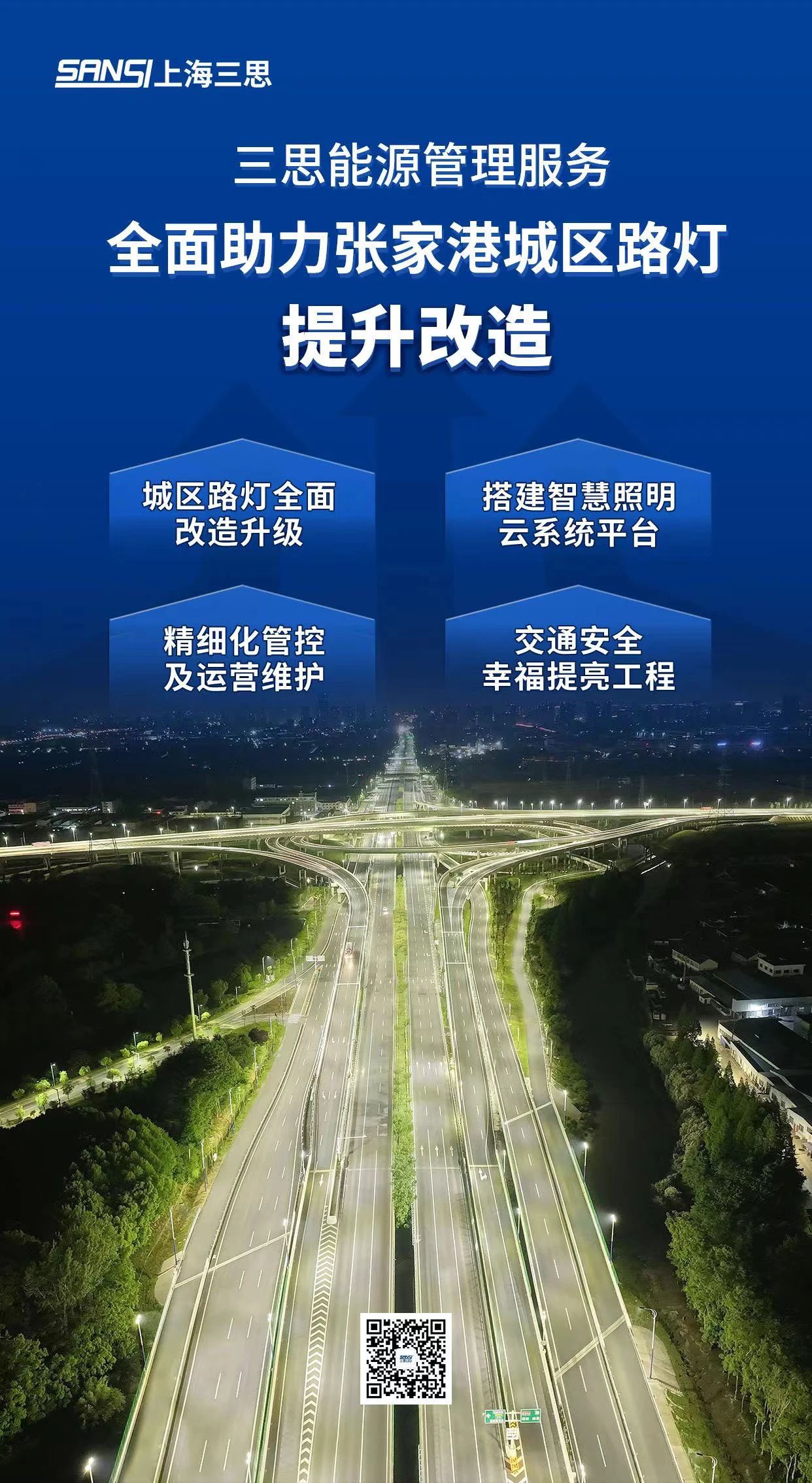 重磅,三（sān）思,能源管理服務,全麵助（zhù）力,張家港,城區,路燈升級改造