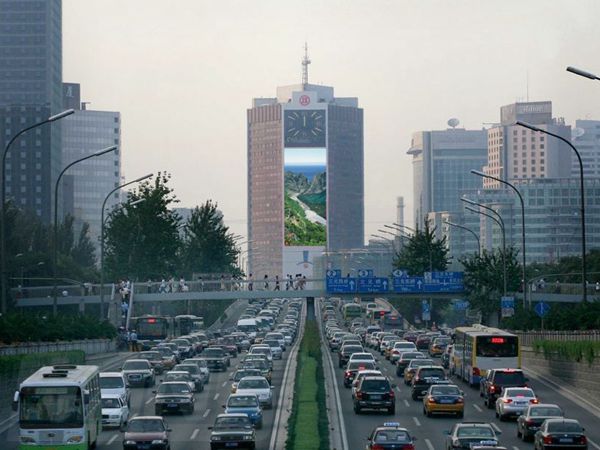 北京京信大廈室外led全彩顯示屏（píng）